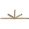 Ekena Millwork Kennewick Rough Sawn Timber Gable Bracket, Douglas Fir, 96"W x 40"H x 4"D x 4"F, 10/12 Pitch GBW096X40X0404KEN00RDF - alternate 2